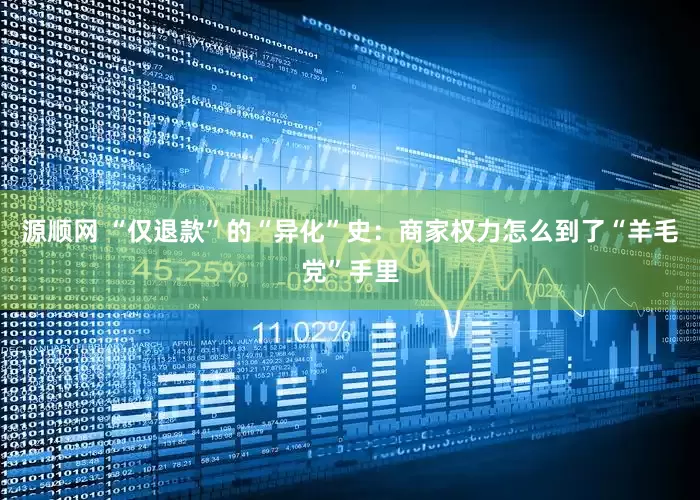 源顺网 “仅退款”的“异化”史：商家权力怎么到了“羊毛党”手里