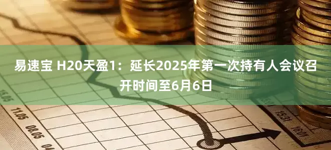易速宝 H20天盈1：延长2025年第一次持有人会议召开时间至6月6日